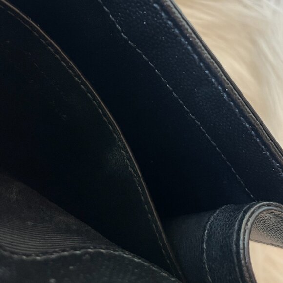 Saint Laurent Kate Embossed Leather Bag in Black with Black Hardware - Picture 8 of 8